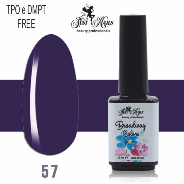 Smalto Semipermanente Broadway Colors 15ml - cod.57