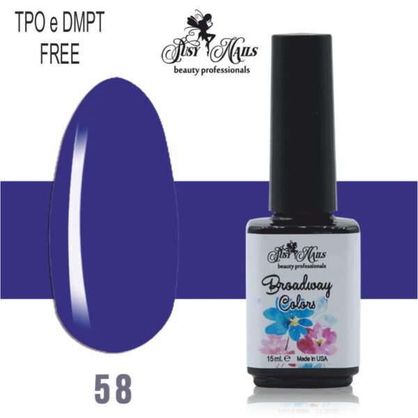 Smalto Semipermanente Broadway Colors 15ml - cod.58
